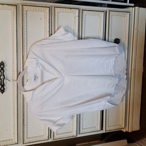 Madewell White Collared Top
